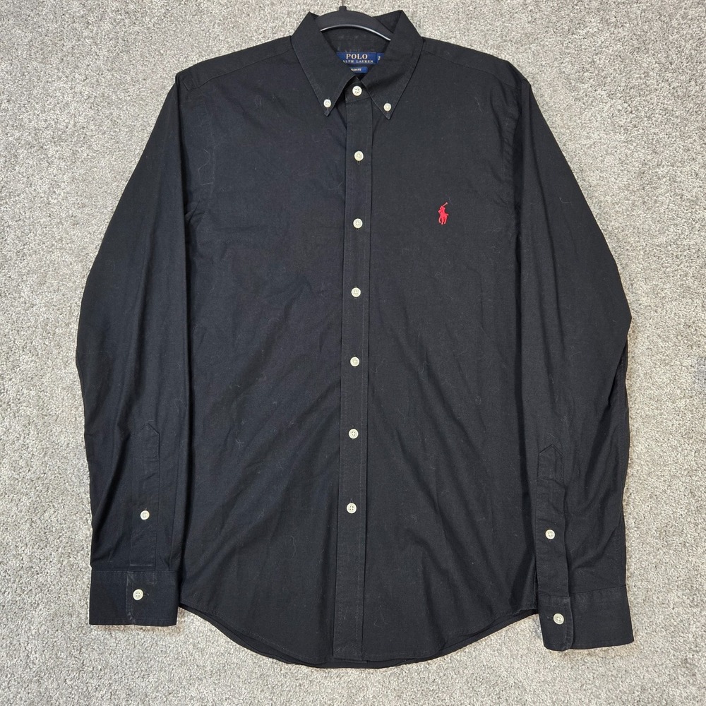 Polo Ralph Lauren shirt Men's Small Slim Fit Stretch Poplin long sleeve